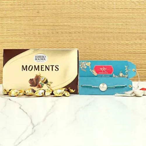 Cute Mickey Rakhi & Ferrero Rocher Moments Box - Distacart