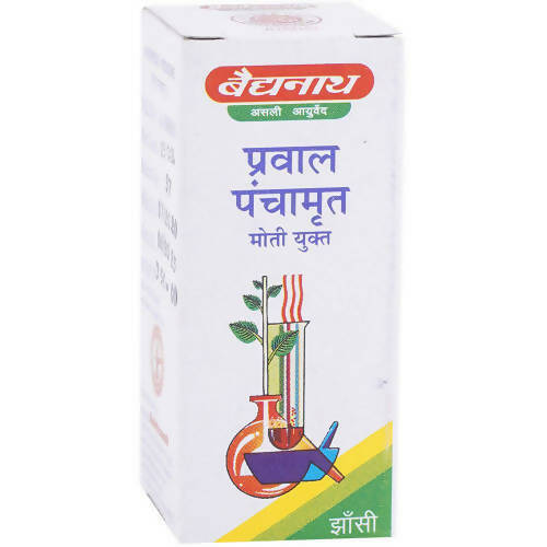 Baidyanath Jhansi Prawal Panchamrit Tablets (Moti Yukta) - Distacart