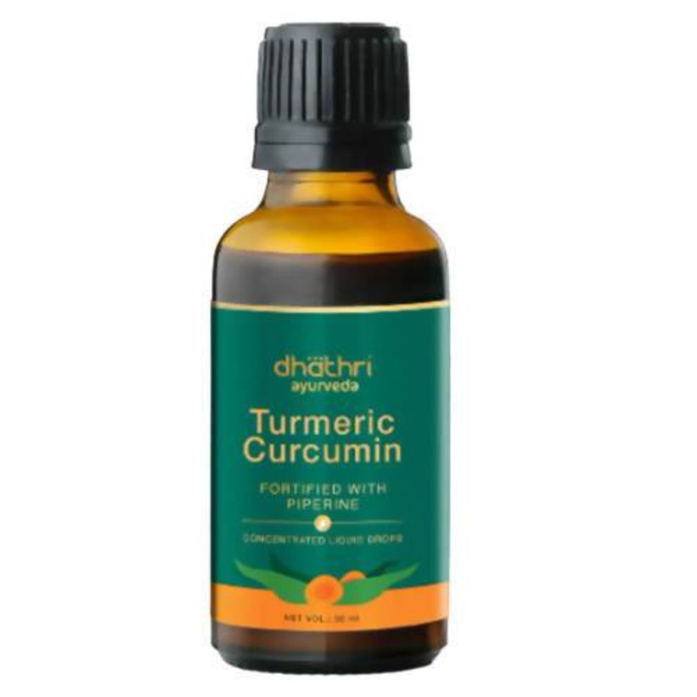 Dhathri Ayurveda Turmeric Curcumin Drops - Distacart