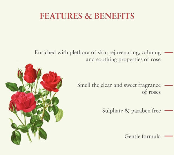 Just Herbs Shatpatri Wild Indian Rose Gentle Body Wash benefits