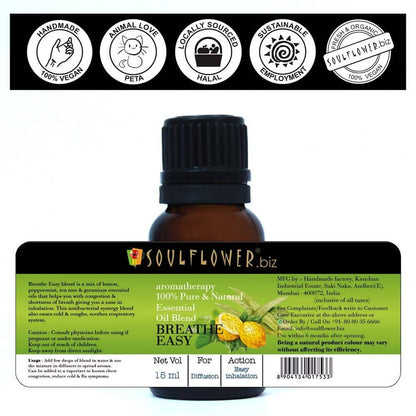 Soulflower Breathe Easy Essential Oil - Distacart