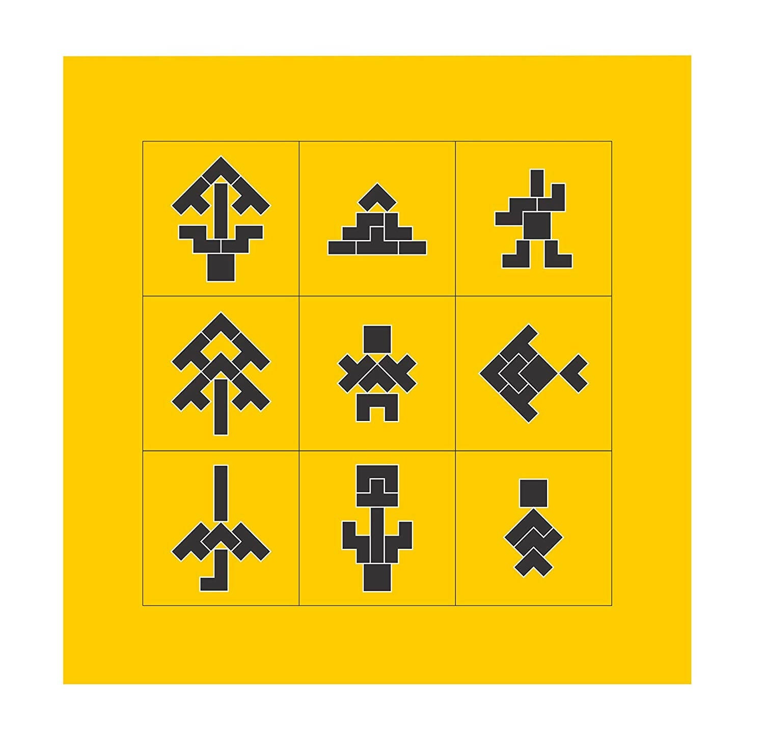 Kraftsman Wooden Tetris Block Jigsaw Puzzle Board | Made In India (Tetris, Tangram, T Puzzle) - Distacart
