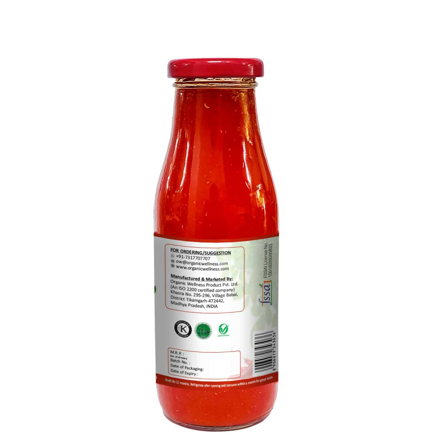 Organic Wellness Chilli Moringa Tomato Sauce - Distacart