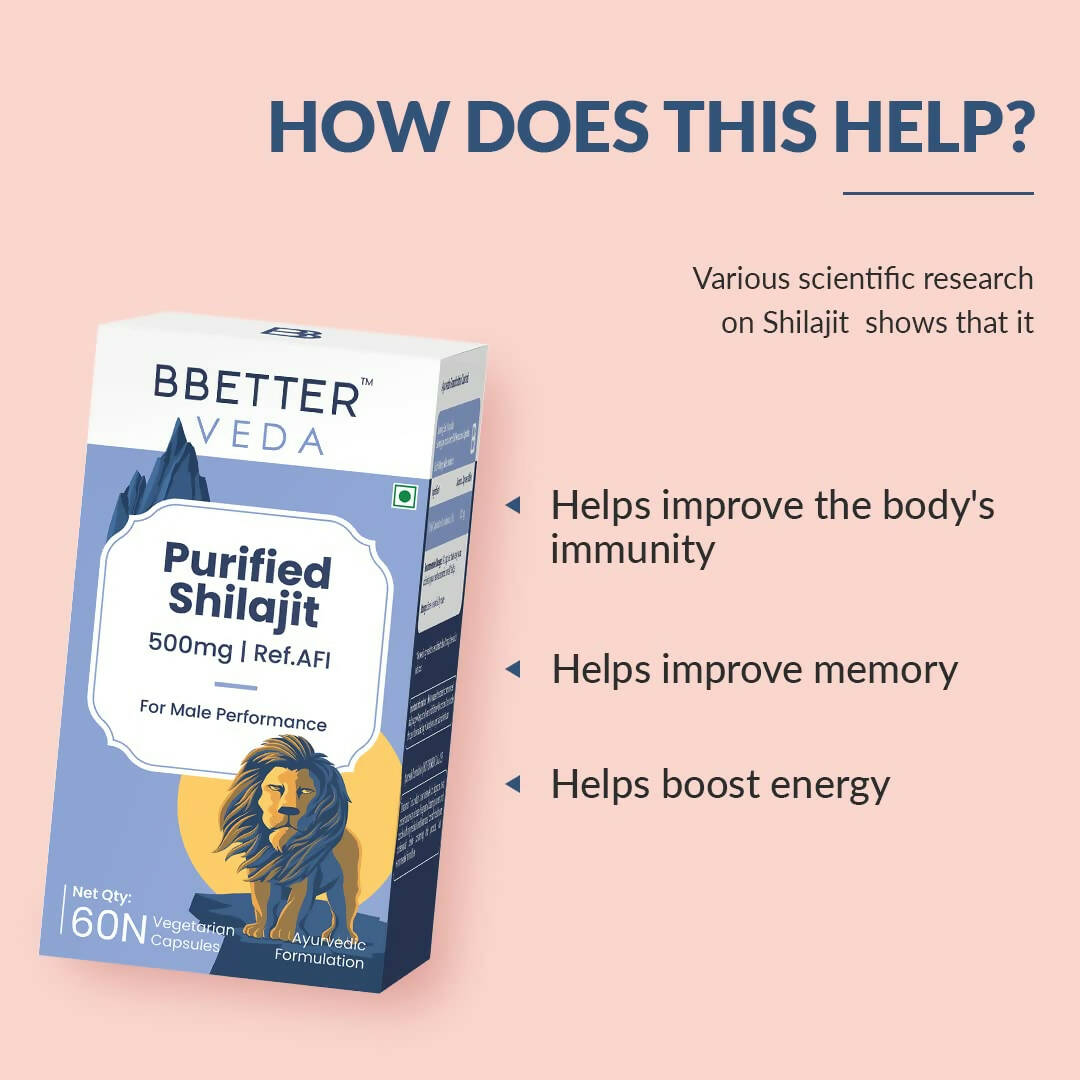 BBETTER Veda Purified Sj Capsules for Men - Distacart