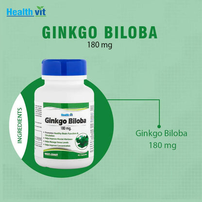 Healthvit Ginkgo Biloba Capsule - Distacart
