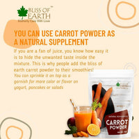 Thumbnail for Bliss of Earth Natural Dehydrated Carrot Powder - Distacart