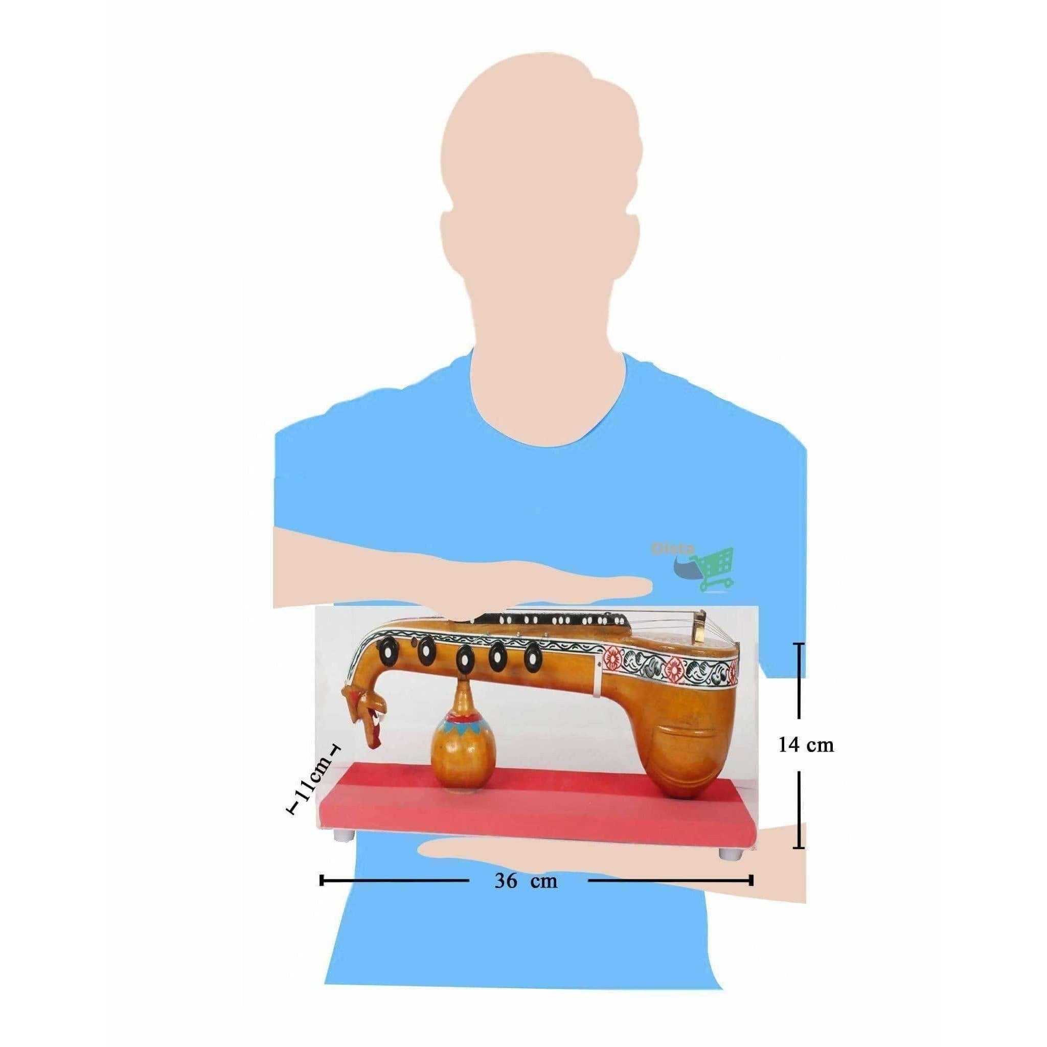 Bobbili Medium Veena With Frame - Distacart