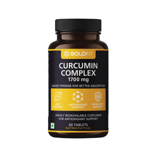 Boldfit Curcumin Complex 1700mg Tablets - Distacart
