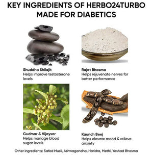 Dr. Vaidya's Herbo 24 Turbo Capsules Made For Diabetics - Distacart