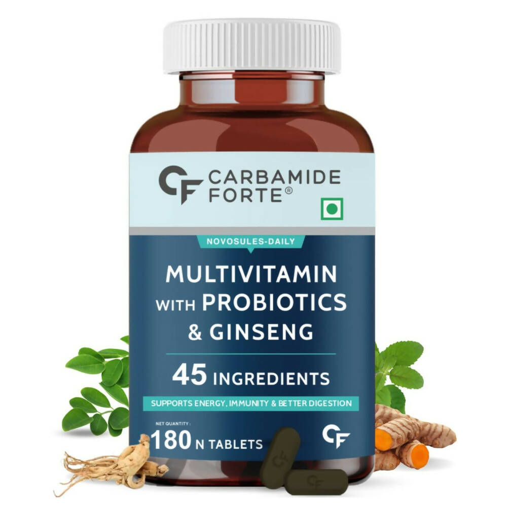 Carbamide Forte Multivitamin Tablets for Men & Women with Probiotics & Ginseng - Distacart