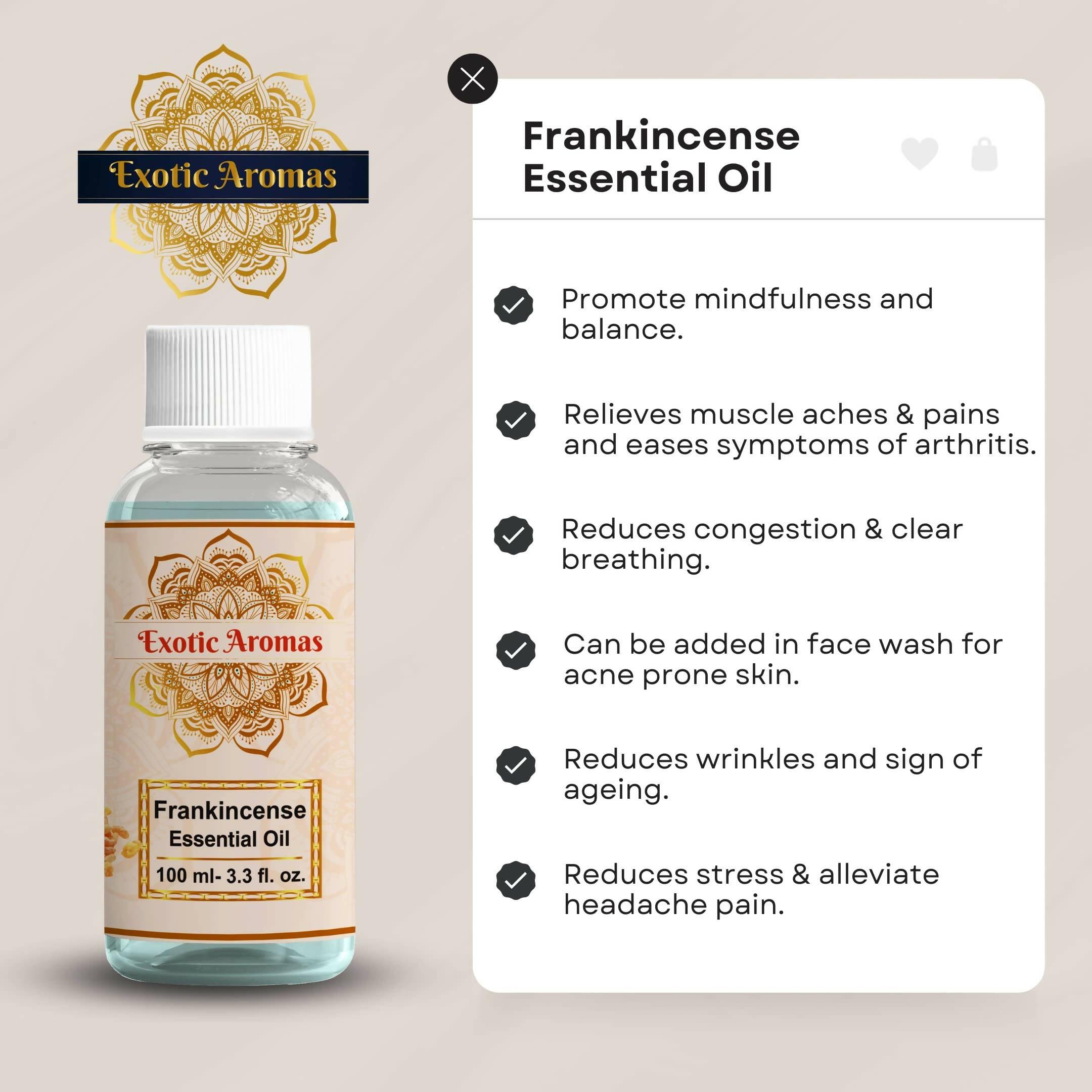 Exotic Aromas Frankincense Essential Oil - Distacart