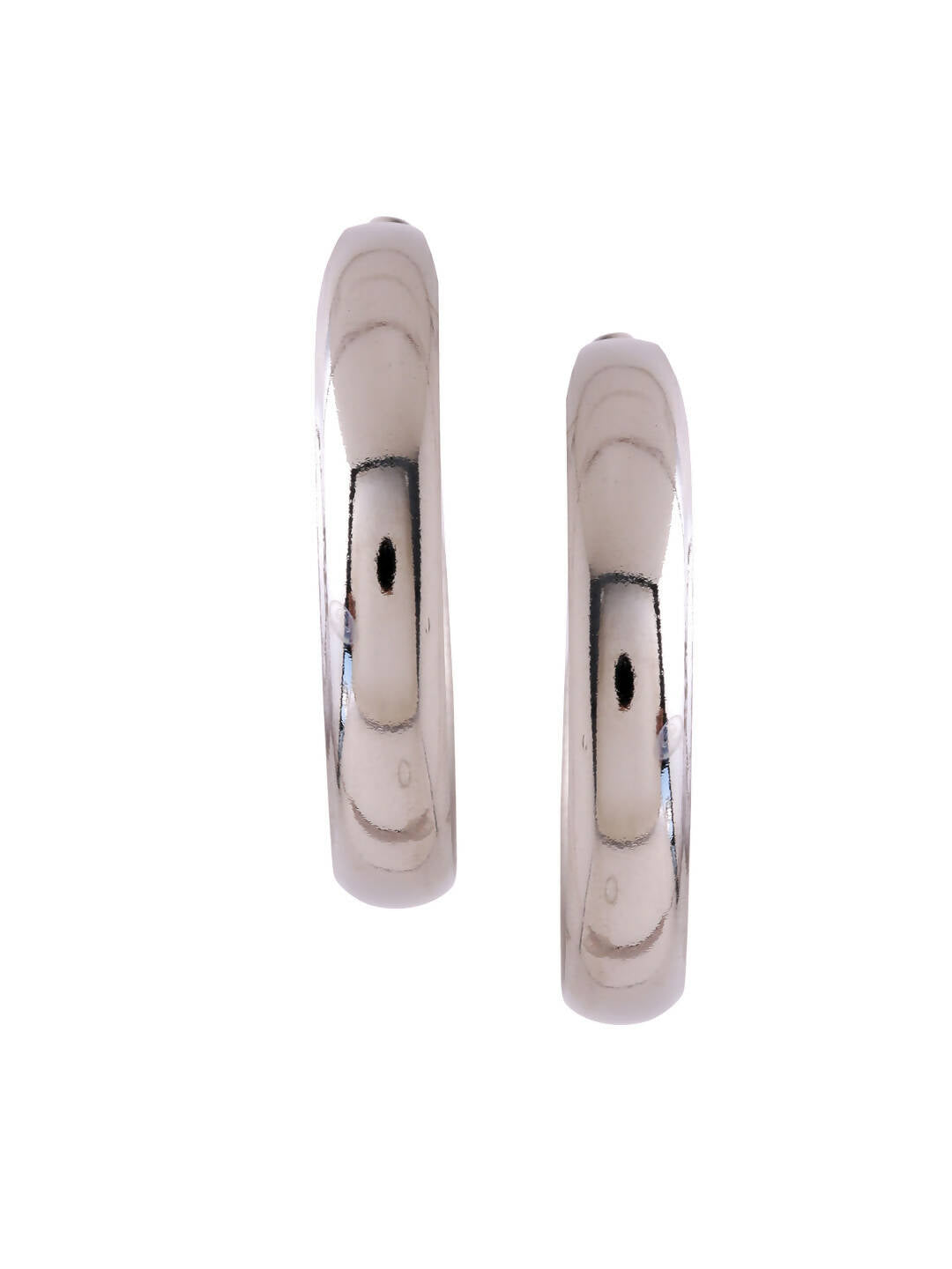 NVR Women Silver Plated Hoop Earrings - Distacart