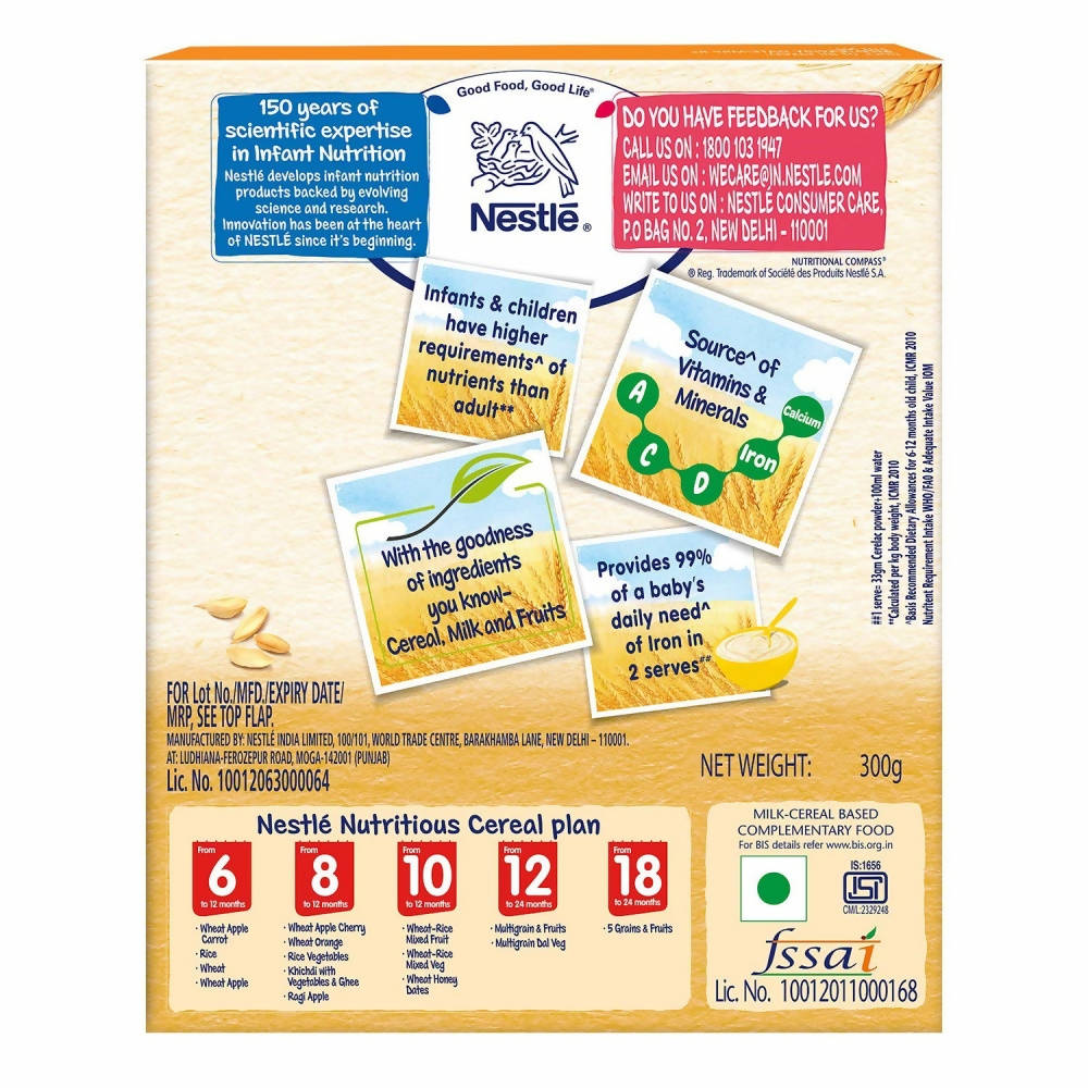 Nestle Cerelac Baby Cereal with Milk - Wheat Honey Dates - Distacart