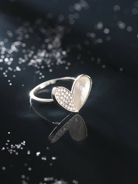 NVR Women's Stylish Latest Silver Plated Ring With Ad Stones - Distacart