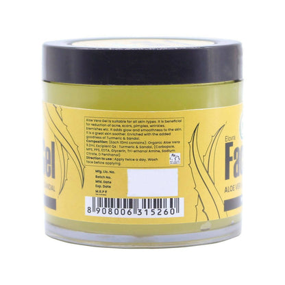 Nutriorg Aloevera Face Gel with sandal & Turmeric - Distacart
