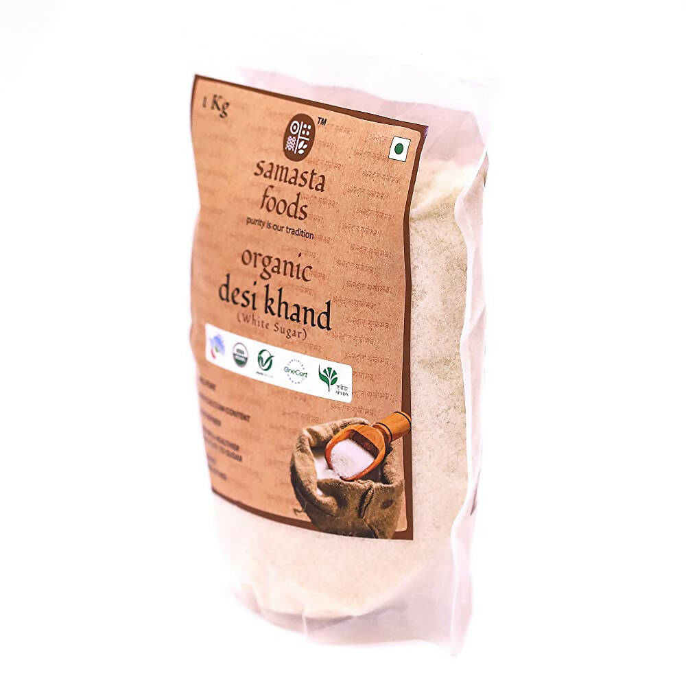 Samasta Foods Organic Desi Khand (White Sugar) - Distacart