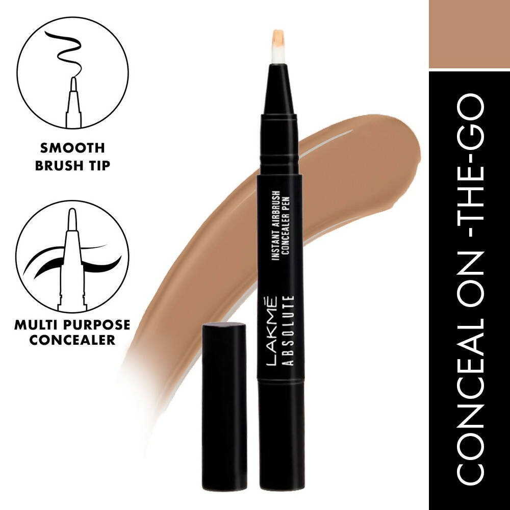 Lakme Absolute Instant Airbrush Concealer Pen - Beige - Distacart