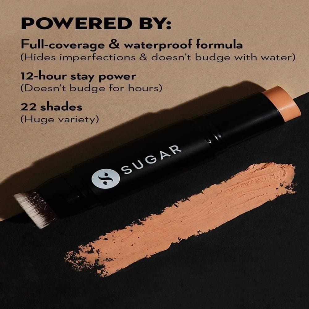 Sugar Ace Of Face Foundation Stick - Borgia (Medium Tan, Warm Undertone) - Distacart