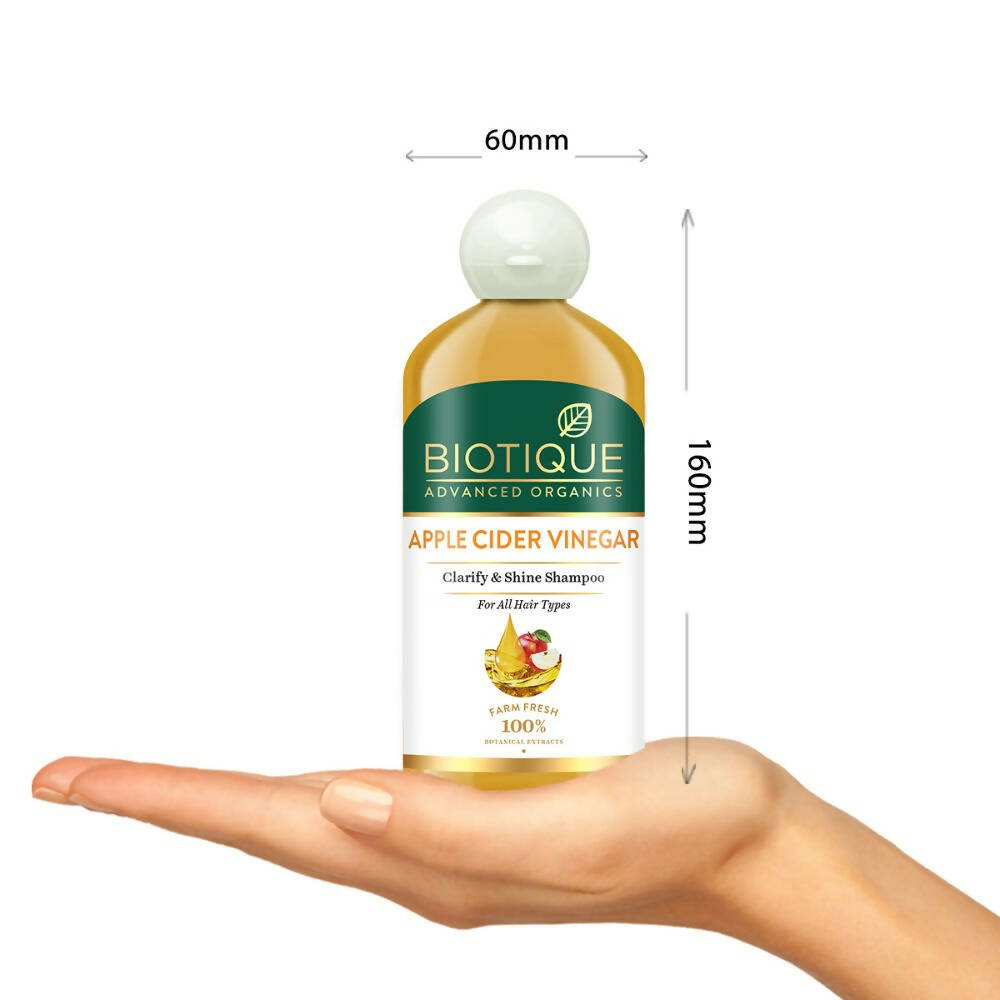 Biotique Advanced Organics Apple Cider Vinegar Clarify & Shine Shampoo - Distacart