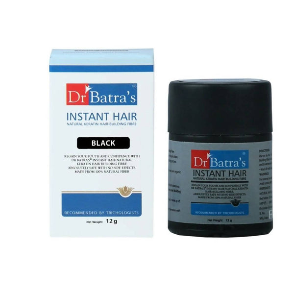 Dr. Batra's Instant Hair Natural keratin Hair Building Fibre - Black