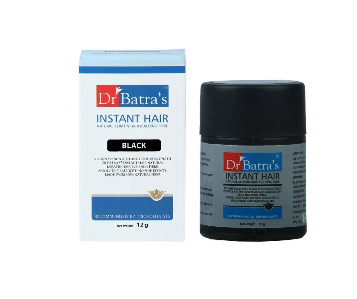 Dr. Batra's Instant Hair Natural keratin Hair Building Fibre - Black
