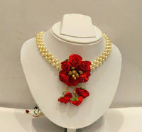 Thumbnail for Artificial Flower Jewelry Set For Haldi