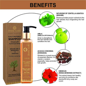 Body Gold Brahmi Amla Shampoo For Oily & Normal Hair Benefits