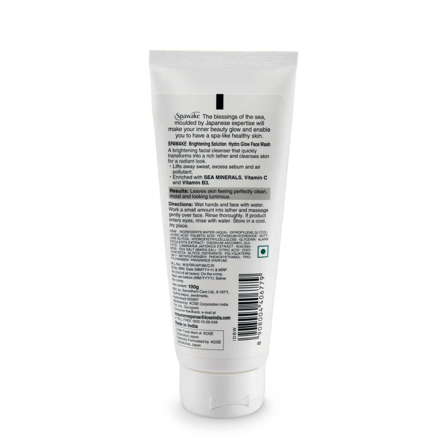 Spawake Brightening Solution Hydro Glow Face Wash - Distacart