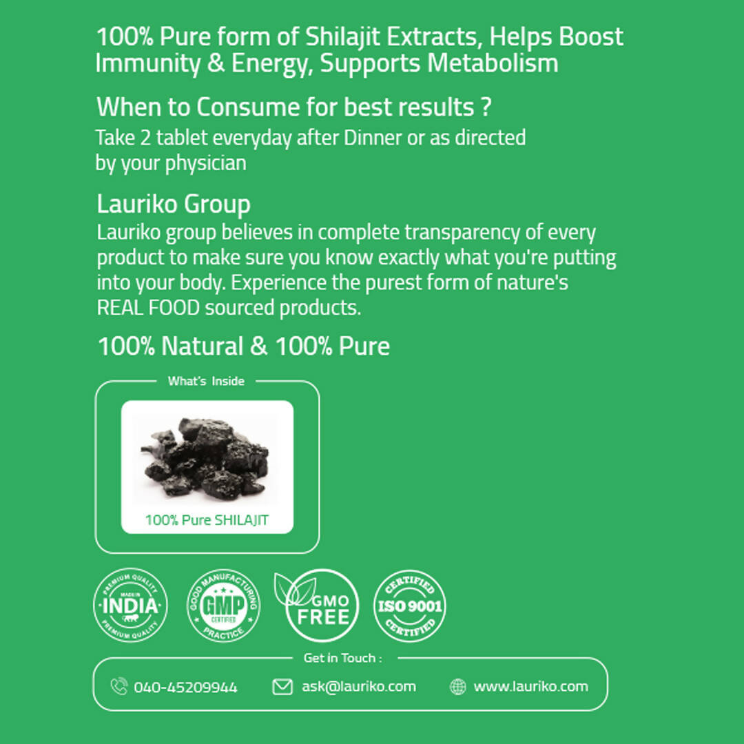 Laurik Himalayan Sj 1000Mg Tablets| Sj Tablets Boosts Stamina, Strength And Support Vitality - Distacart
