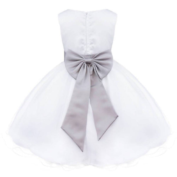 Asmaani Baby Girl's White Color Satin A-Line Maxi Full Length Dress (AS-DRESS_22053) - Distacart
