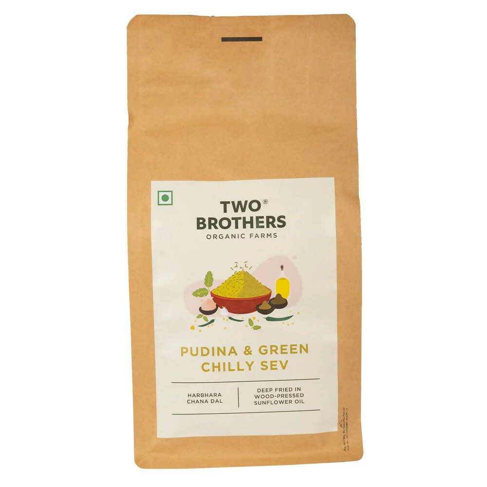 Two Brothers Organic Farms Pudina & Green Chilly Sev - Distacart