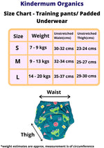Thumbnail for Kindermum Cotton Padded Pull Up Training Pants/Padded Underwear For Kids Peachy Star & Green Car-Set of 2 pcs - Distacart