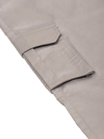 Thumbnail for Jainish Men's Casual Cotton Solid Cargo Pants ( KGP 154 Light-Grey ) - Distacart