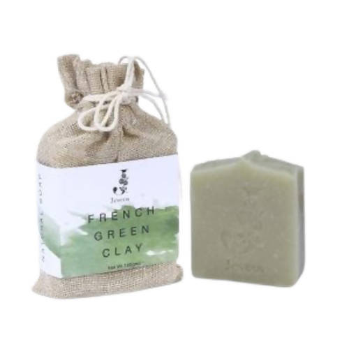 Jeveos Natural Handmade French Green Clay Soap - Distacart