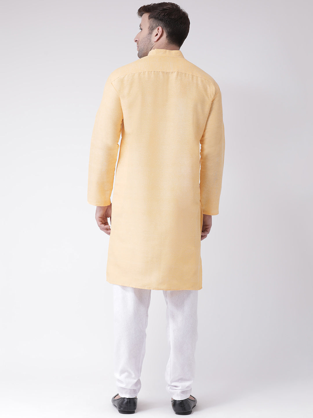 RIAG Beige Men's Ethnic Long Kurta And Pyjama Set - Distacart