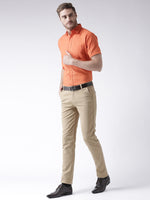 Thumbnail for RIAG Orange Men's Half Sleeves Solid Shirt - Distacart