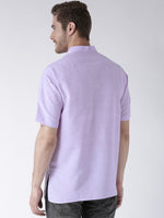 Thumbnail for RIAG Men's Purple Cotton Short Ethnic Kurta - Distacart