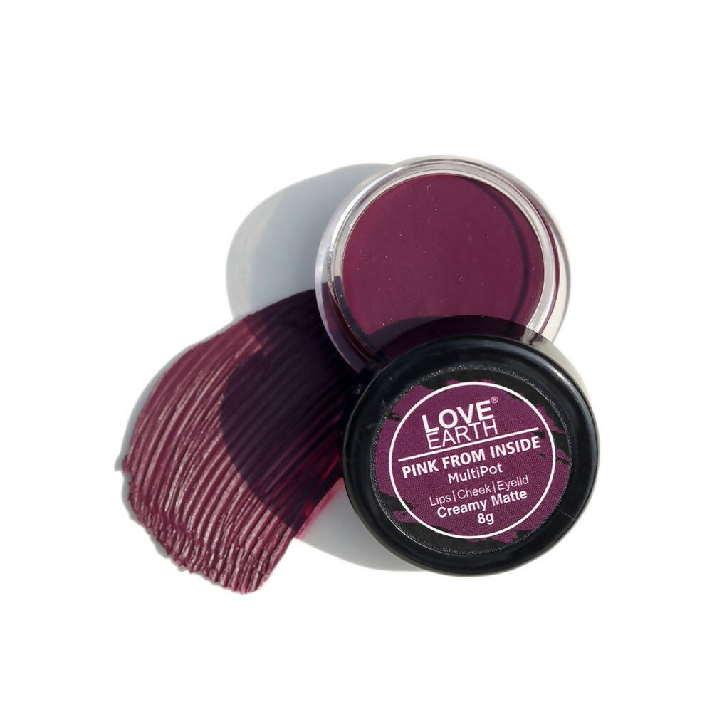 Love Earth Lip Tint & Cheek Tint Multipot - Pink From Inside - Distacart