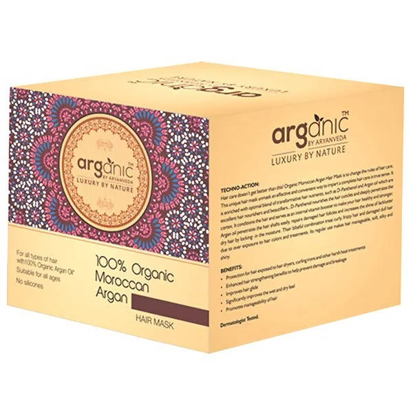 Aaryanveda Aganic 100% Organic Moroccan Argan Hair Mask