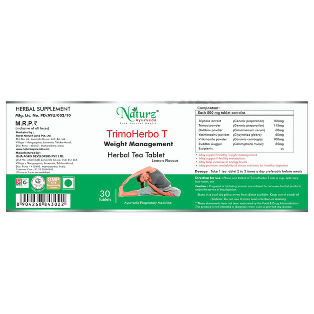 Naturz Ayurveda TrimoHerbo T Tablets - Distacart