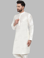 Thumbnail for Jompers Men White Solid Kurta Only - Distacart