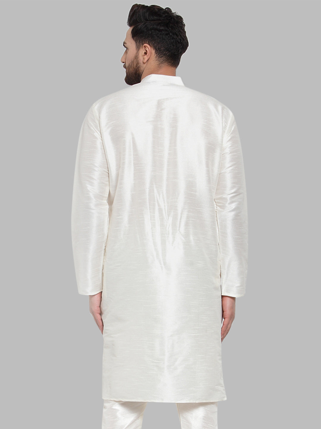 Jompers Men White Solid Kurta Only - Distacart