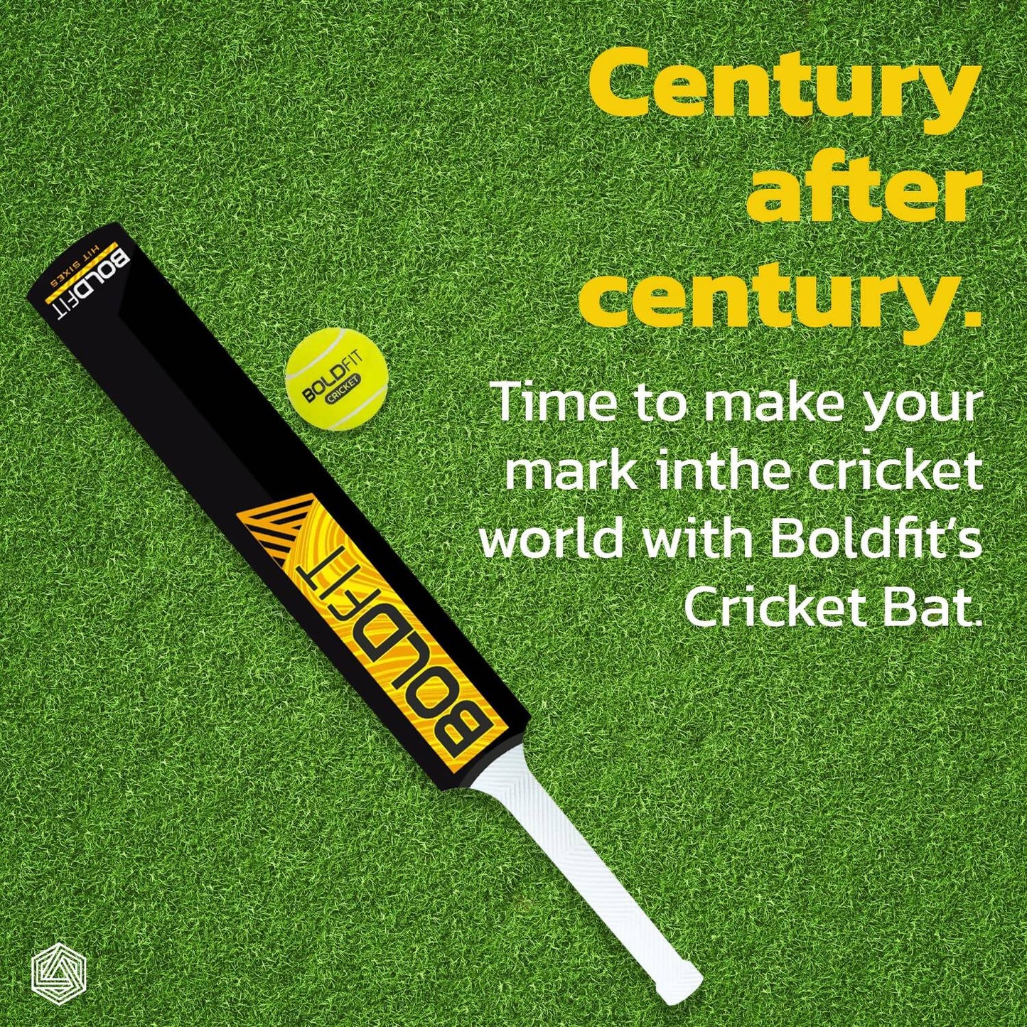 Boldfit Turf Cricket Bat (Full Size) - Distacart