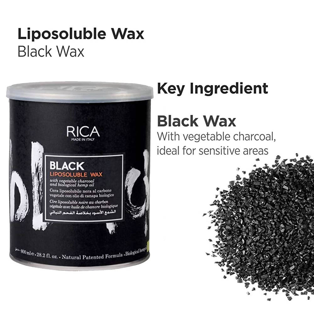 Rica Black Liposoluble Wax - Distacart