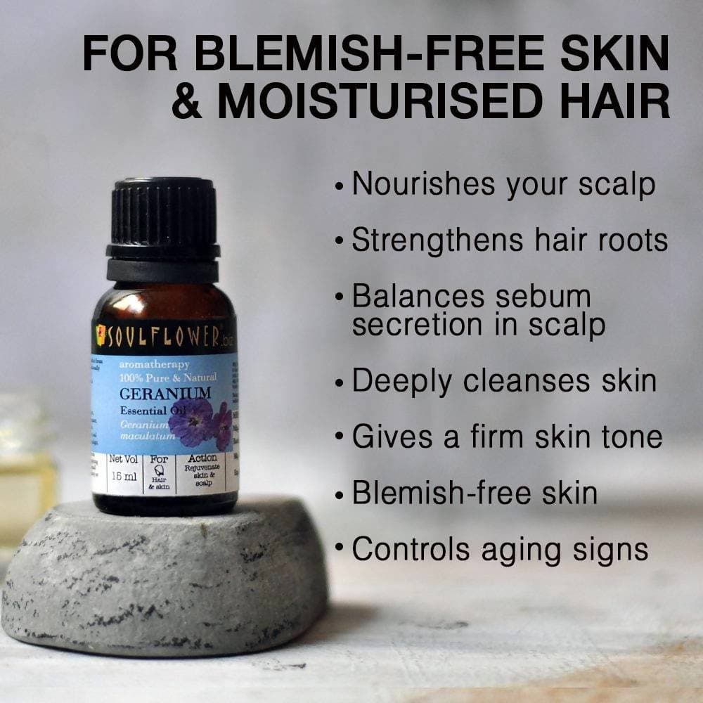 Soulflower Geranium Essential Oil - Distacart