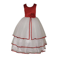 Thumbnail for Asmaani Baby Girl Satin A-Line Maxi Full Length Dress (AS-DRESS_22036) - Distacart