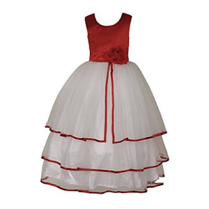 Asmaani Baby Girl Satin A-Line Maxi Full Length Dress (AS-DRESS_22036) - Distacart