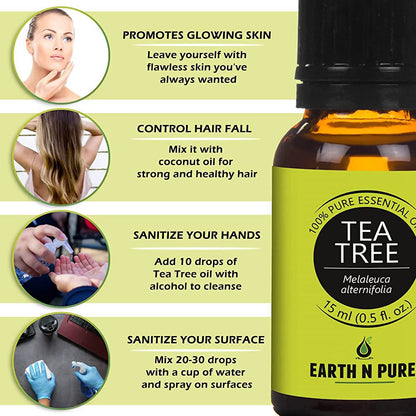 Earth N Pure Essential Oils (Tea Tree, Lavender & Rosemary)
