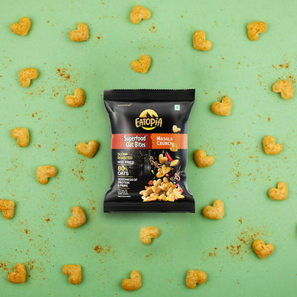 Eatopia Superfood Oats Bites - BBQ & Masala Crunch Combo - Distacart