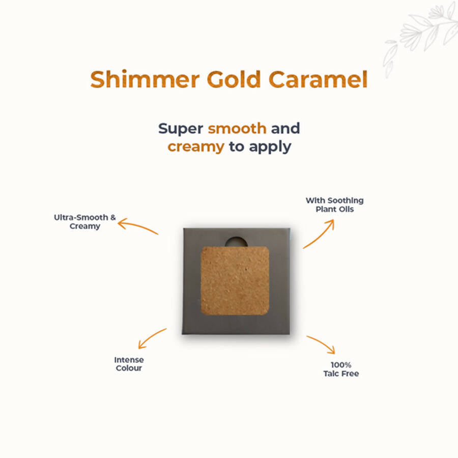 Disguise Satin Smooth Eyeshadow Squares - Shimmer Gold Caramel 203 - Distacart